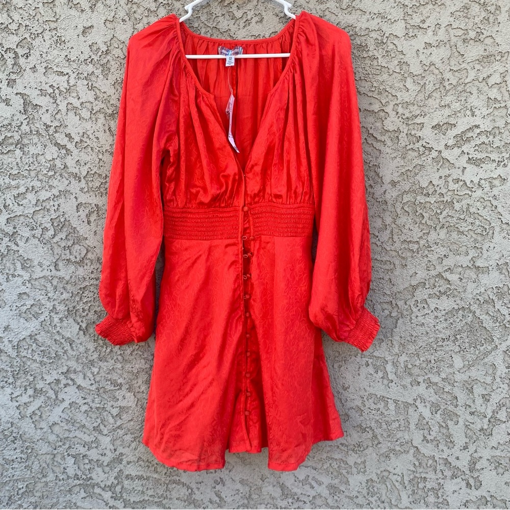 URBAN OUTFITTERS Rebecca Long Sleeve Mini Dress - Picture 2 of 11